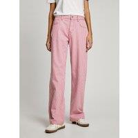 Striped Wide Leg Jeans with High Waist
