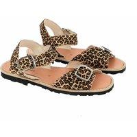 Avarca Boucle Flat Sandals in Leather