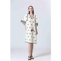 Mid-Length Dress in Tribal Print
