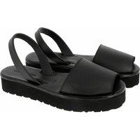 Avarca Platja Leather Sandals with Platform Sole