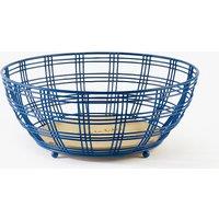 Colour Me Happy Fruit Bowl with Bamboo Base in Blue