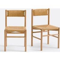 Set of 2 Marrathy Chairs in Oak and Paper Cord