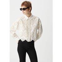Broderie Anglaise Shirt with Long Sleeves