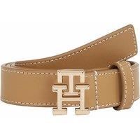 Leather Belt with TH Logo