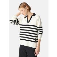 Loose-Fitting Sailor Jumper with Polo Shirt Collar, Long Sleeves