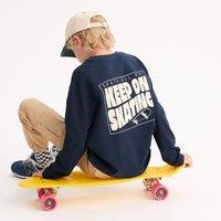 Long Sleeve T-Shirt with Print On Front and Back