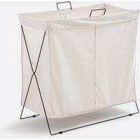 Dual Compartment Laundry Basket, Silmo