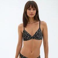 Printed Non-Underwired Triangle Bra