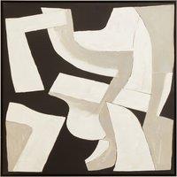 103cm Astratto Textured Abstract Wall Art Monochrome