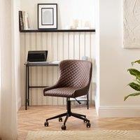 Kenton Faux Leather Quilted Office Swivel Chair