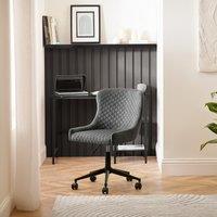 Kenton Velvet Quilted Office Swivel Chair