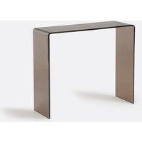 Joan Console Table in Smoked Tempered Glass