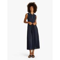 Sleeveless Midi Polo Dress