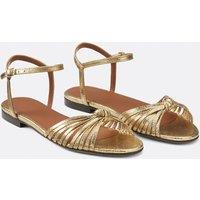 N 155 Flat Sandals in Leather