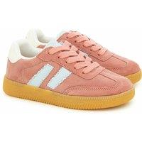 Kids Yuzu Lace Leather Trainers