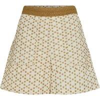 Embroidered High Waist Shorts