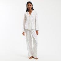 Floral Print Long Sleeve Pyjamas in Cotton Jersey