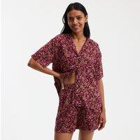 Loose-Fit Short Pyjamas in Floral Print