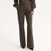 Bootcut Trousers in Stretch Cotton