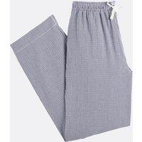 Gingham Pyjama Bottoms in Cotton Poplin