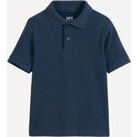Short-Sleeved Plain Cotton Pique Polo Shirt