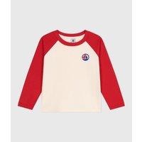 Cotton Colour Block T-Shirt with Long Sleeves