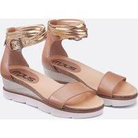 Leather Wedge Sandals