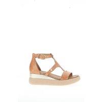 Leather Wedge Sandals