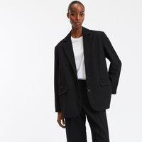 Loose-Fitting Polyviscose Blazer