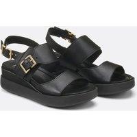 Leather Wedge Sandals