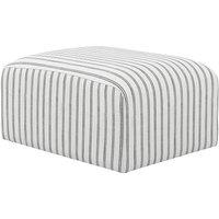 Nerina Coastal Cotton Large Woven Stripe Pouffe