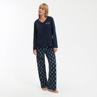Cotton Jersey Pyjamas with Long Sleeves