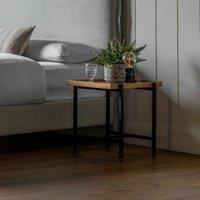 Siuri Industrial Oak Tray Side Table