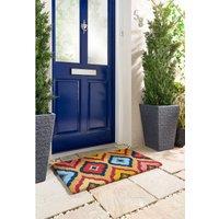 My Mat Printed Coir Bright Ikat Coir