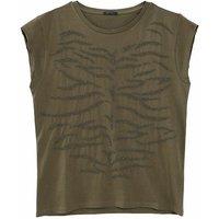 Short Sleeve T-Shirt with Crew Neck and Beaded Pattern