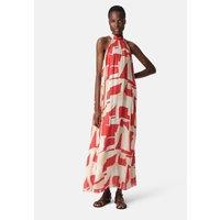 Sleeveless Maxi Dress in Geometric Print