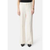Wide Leg Trousers in Linen and Cotton