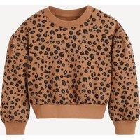 Leopard Print Sweatshirt with Crew Neck