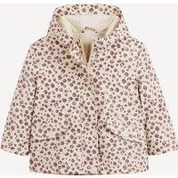 Printed Waxed Jacket with Cotton Jersey Lining
