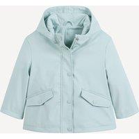 Hooded Waxed Jacket with Cotton Jersey Lining