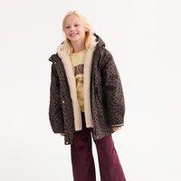 2 in 1 Parka with Hood in Leopard Print