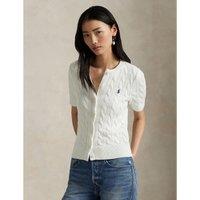 Short Sleeve Cardigan in Cable Knit