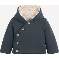 Fleece Cardigan with Fixed Hood For Winter