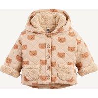 Sherpa-Lined Hooded Cardigan