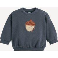 Fleece-Lined Sweatshirt with Hazelnut Fleecy Pattern