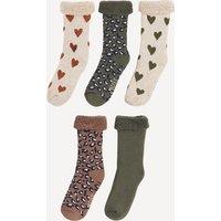 Fleece Socks in Pack of 5 Pairs