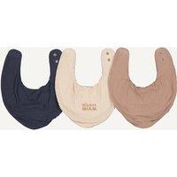 Pack of 3 Bandana Bibs in Cotton Muslin/Towelling