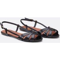 Delphine Leather Slingback Sandals