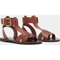 Whisper Leather Flat Sandals