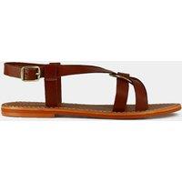 Wora Leather Flat Sandals